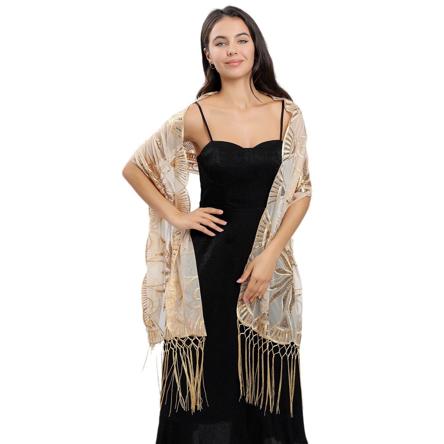 Starlet Energy Sequin Embroidered Cape