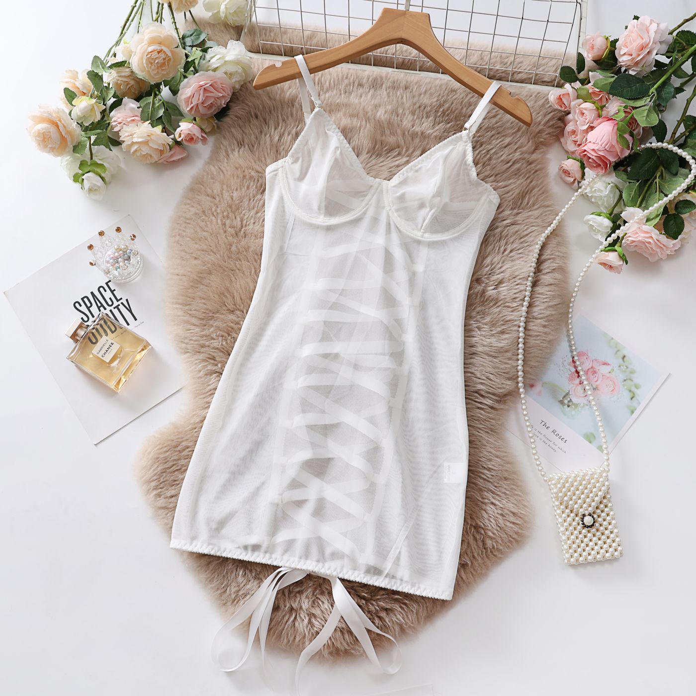 Sheer Seduction Mesh Strapless Bodysuit