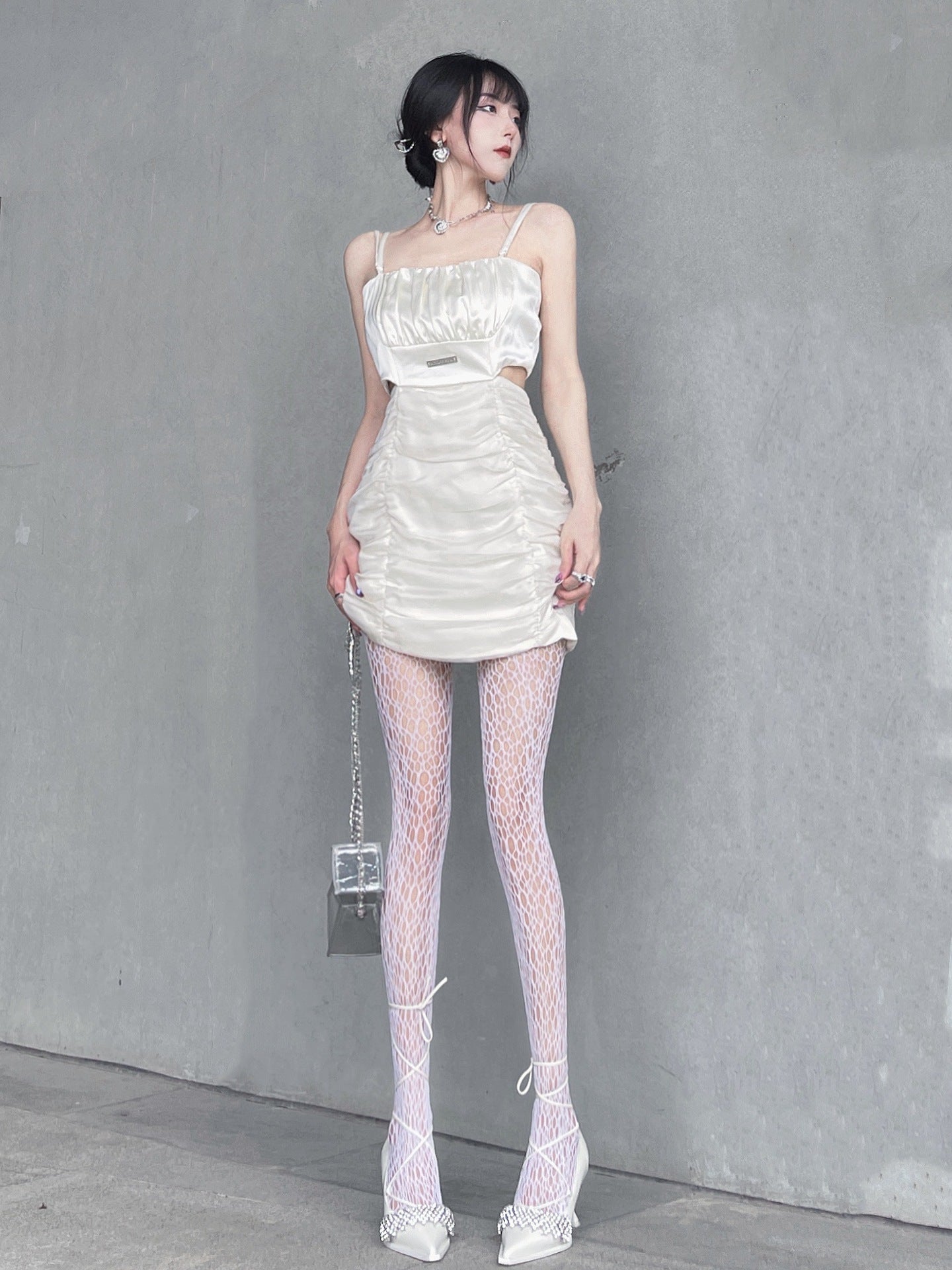 Hollow Black Sexy High-Value Net Red Star Burst With The Same Style Of Mermaid Spider Web Socks Beautiful Legs