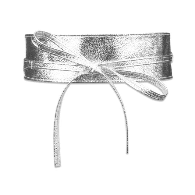 Women Belt for Dress Leather Bowknot Wide Belts Simple Wrap Waistband Coat Corset Designer Luxury Brand  Waistbelt