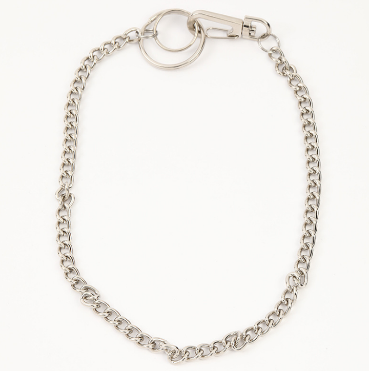37cm Long Wallet Belt Chain Rock Punk Metal Key chain Gold Silver Keyring Mens HipHop Jewelry