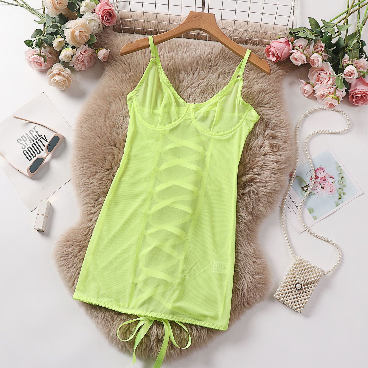Sheer Seduction Mesh Strapless Bodysuit