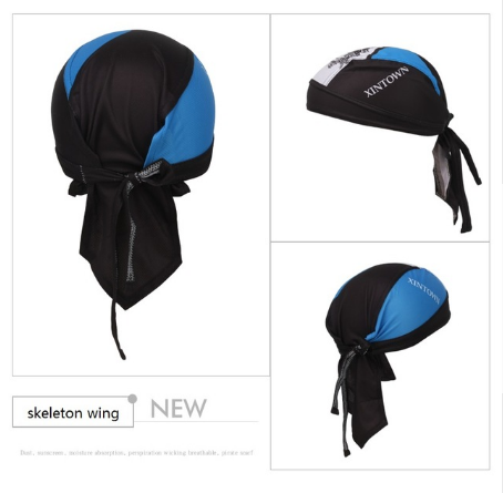 XINTOWN skeleton pirate polyster breathable anti-fade ciclismo bike bicycle running cycling cap hat mens bandanas velo