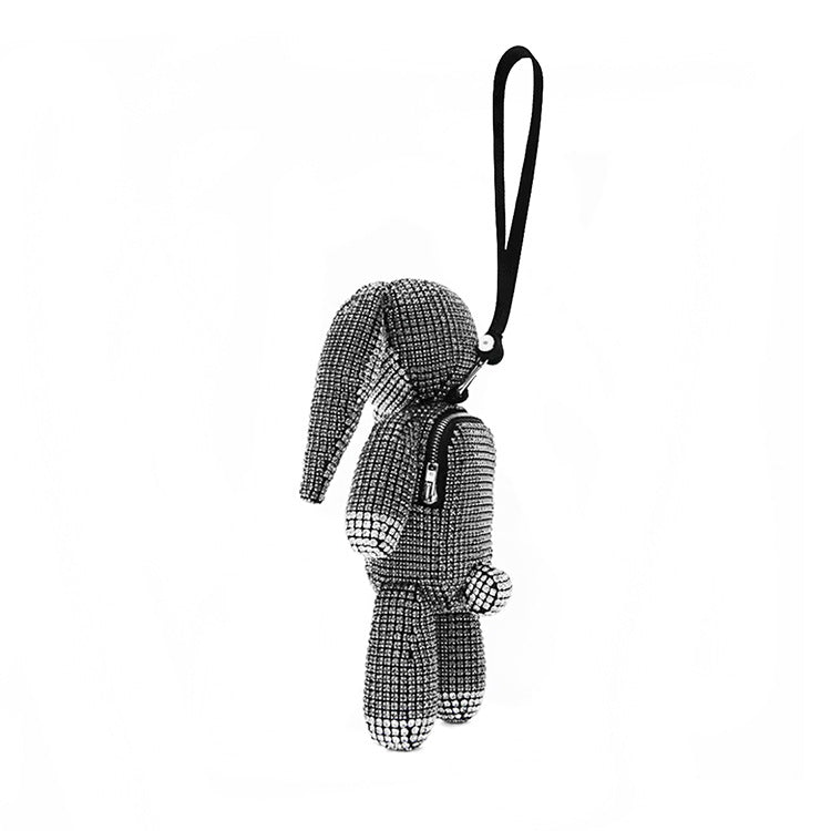 Fashion cartoon cute bunny diamond bag diamond handbag coin key handbag