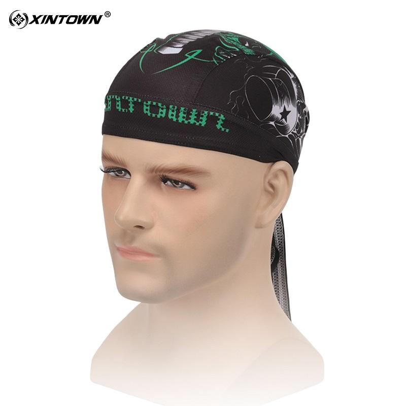 XINTOWN skeleton pirate polyster breathable anti-fade ciclismo bike bicycle running cycling cap hat mens bandanas velo