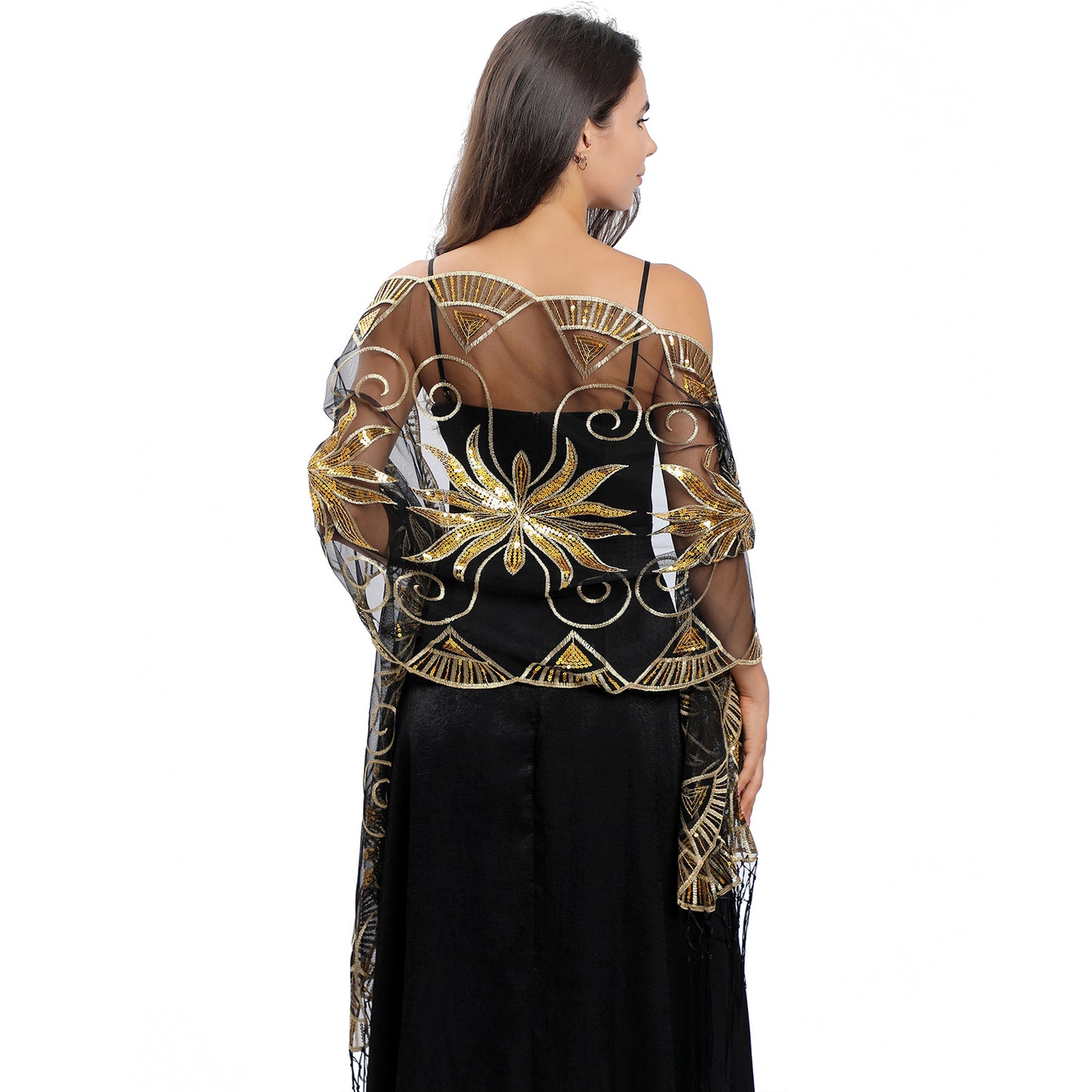 Starlet Energy Sequin Embroidered Cape