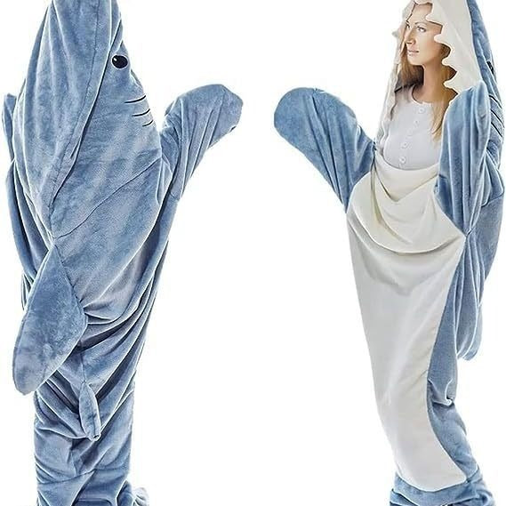 Shark Nap Attack! Cartoon Shark Sleeping Bag Pajamas