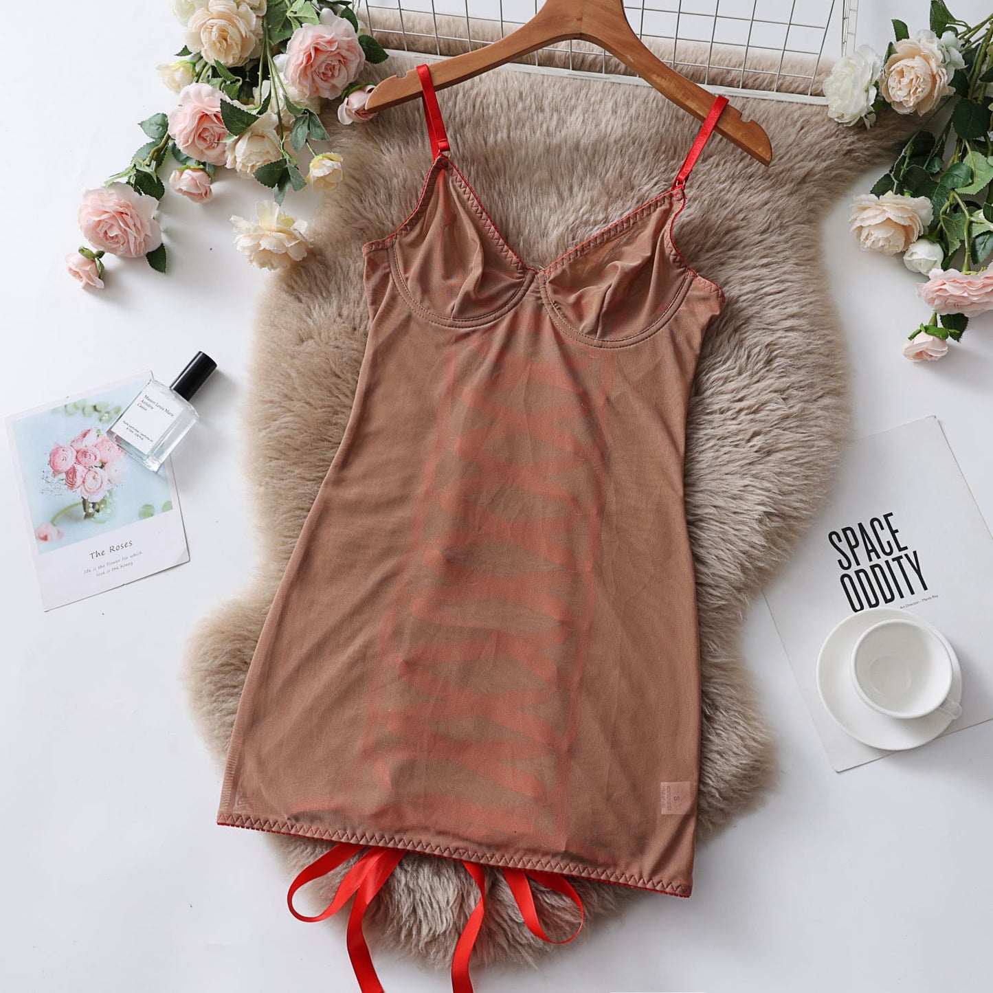 Sheer Seduction Mesh Strapless Bodysuit