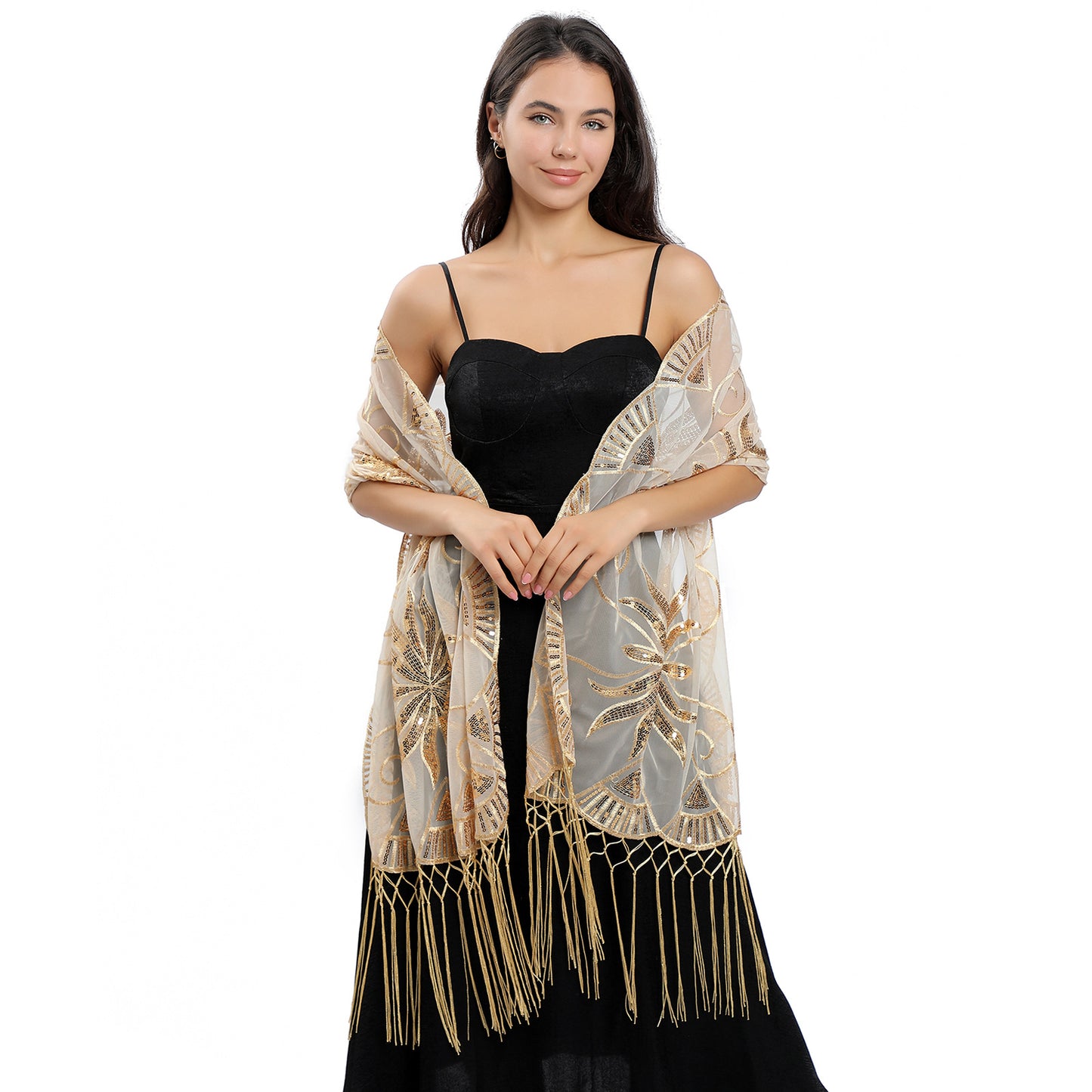 Starlet Energy Sequin Embroidered Cape
