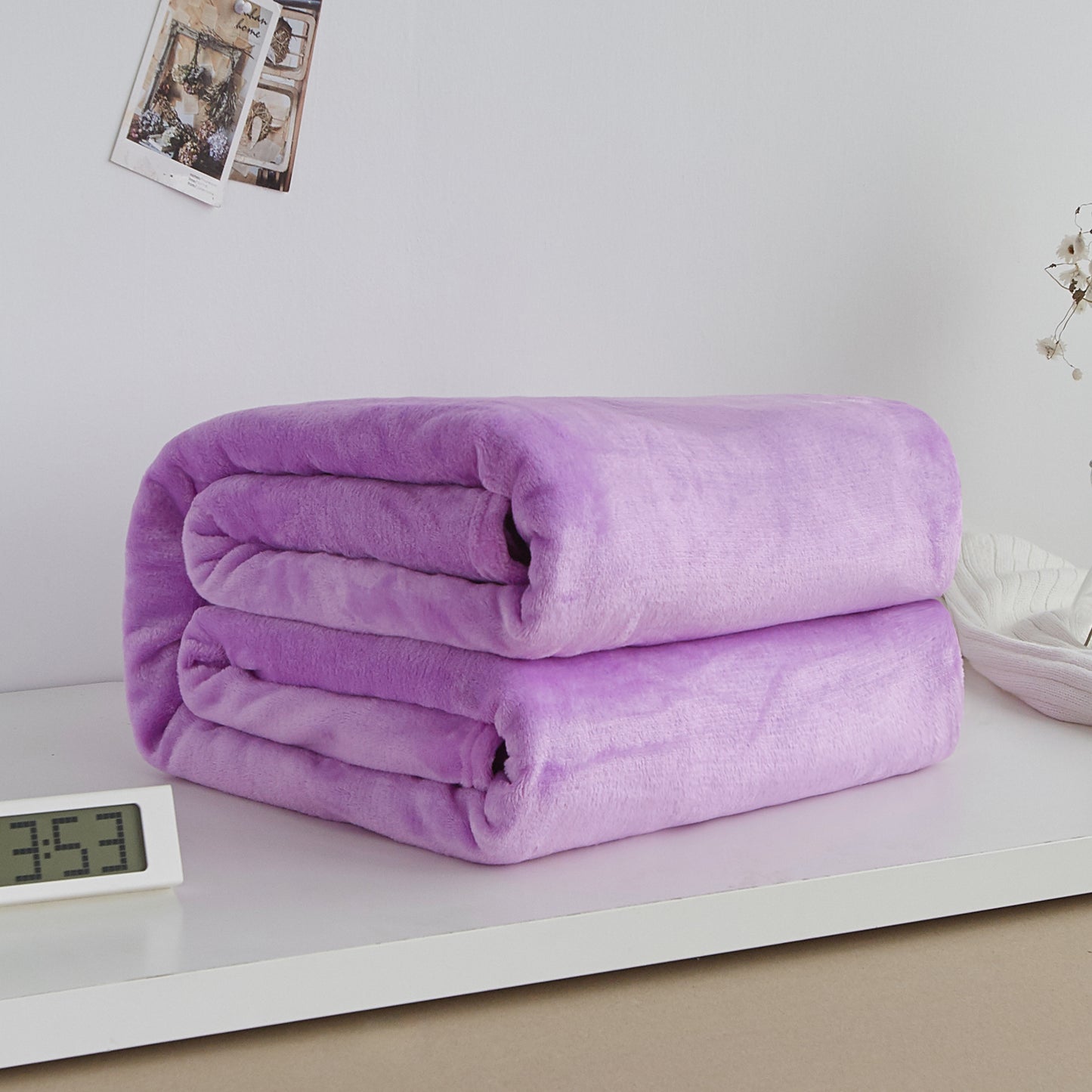 Cozy Up Solid Color Fleece Blanket
