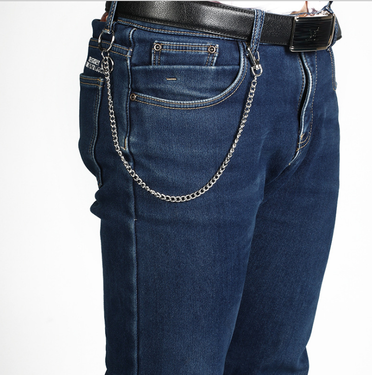 37cm Long Wallet Belt Chain Rock Punk Metal Key chain Gold Silver Keyring Mens HipHop Jewelry