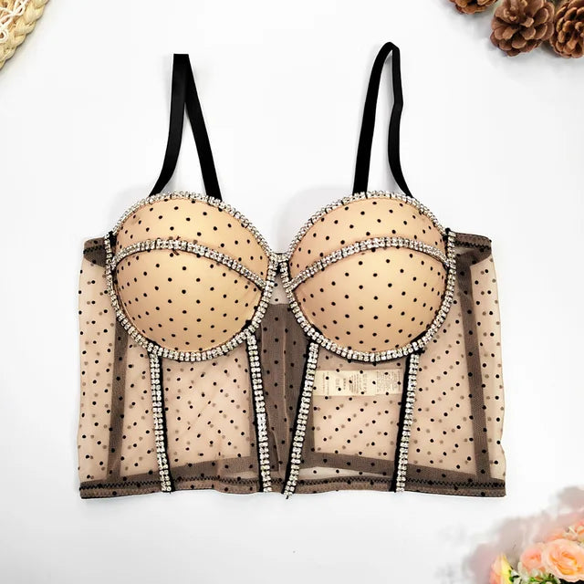 Sweet Bloom Mesh Corset Top
