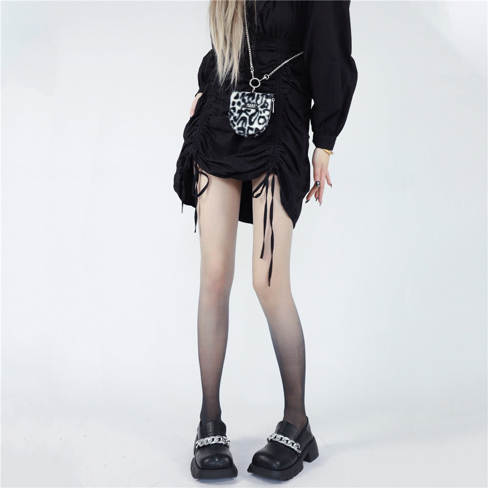 Thin Arbitrary Cut Gradient Silk Socks Velvet Pantyhose Candy Color Thin Legs Bottoming Socks Trend Brand