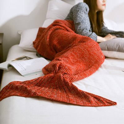 Mermaid Dreams Knit Blanket – Cozy Tail for Your Inner Princess