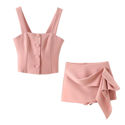 Short Corset Vest Skirt & Pants Set – Power, Tailored to You