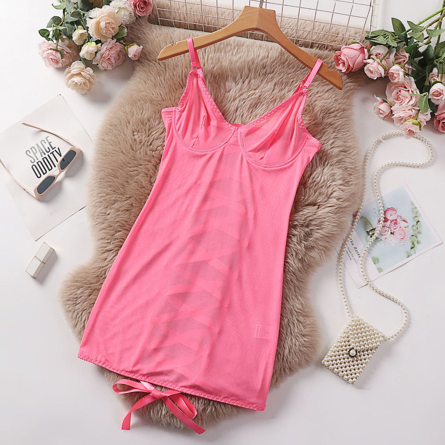 Sheer Seduction Mesh Strapless Bodysuit