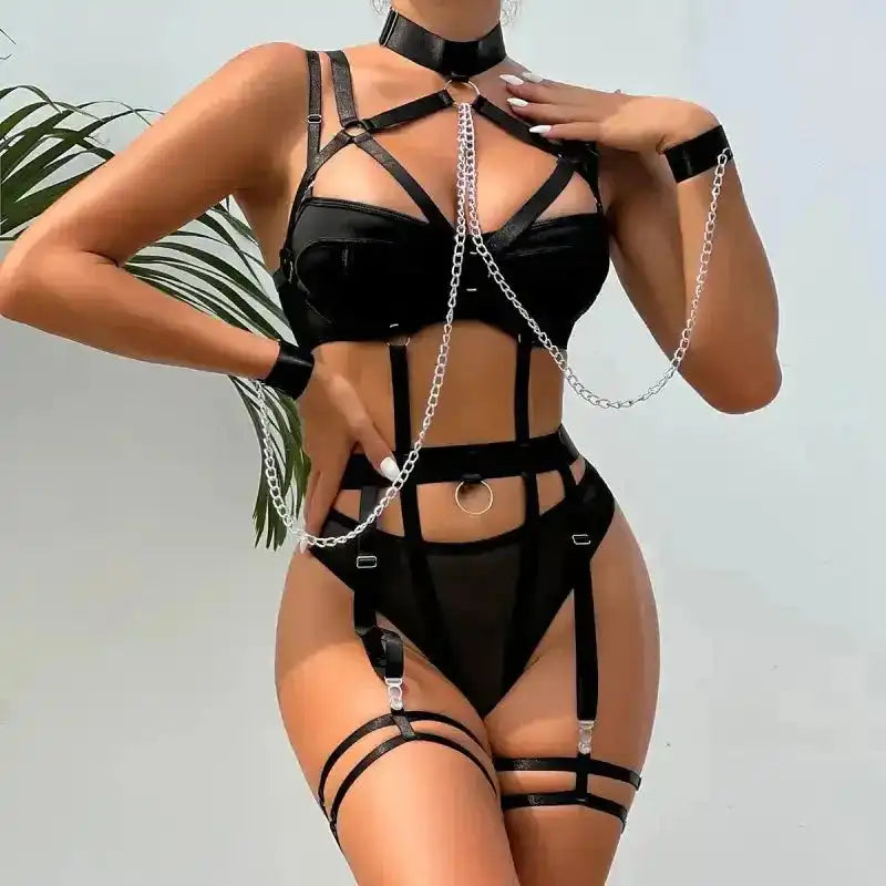 Bustier and Thong - Cosplay Lingerie Set-4