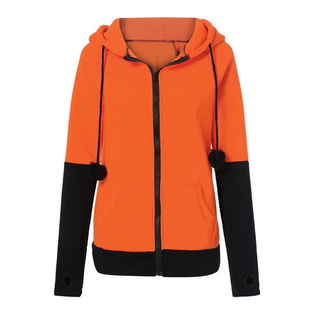 Anime Style Fox Ear Hooded Zip-Up