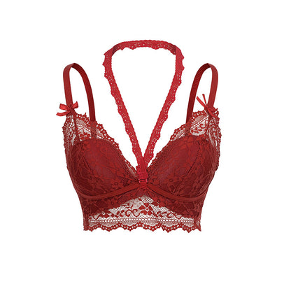 Lace neck and strapless strap