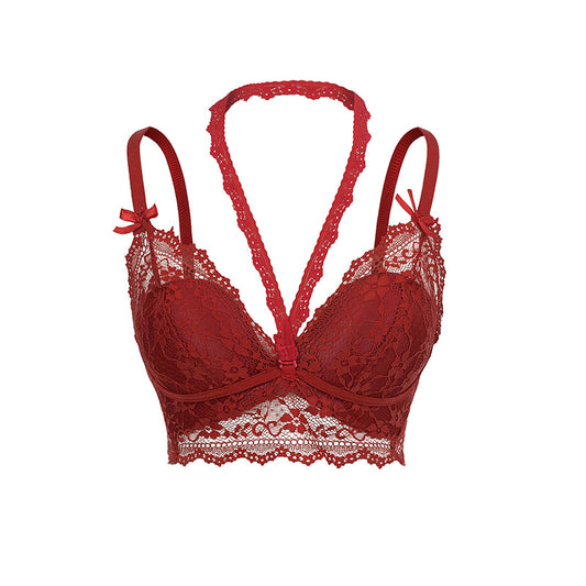 Lace neck and strapless strap