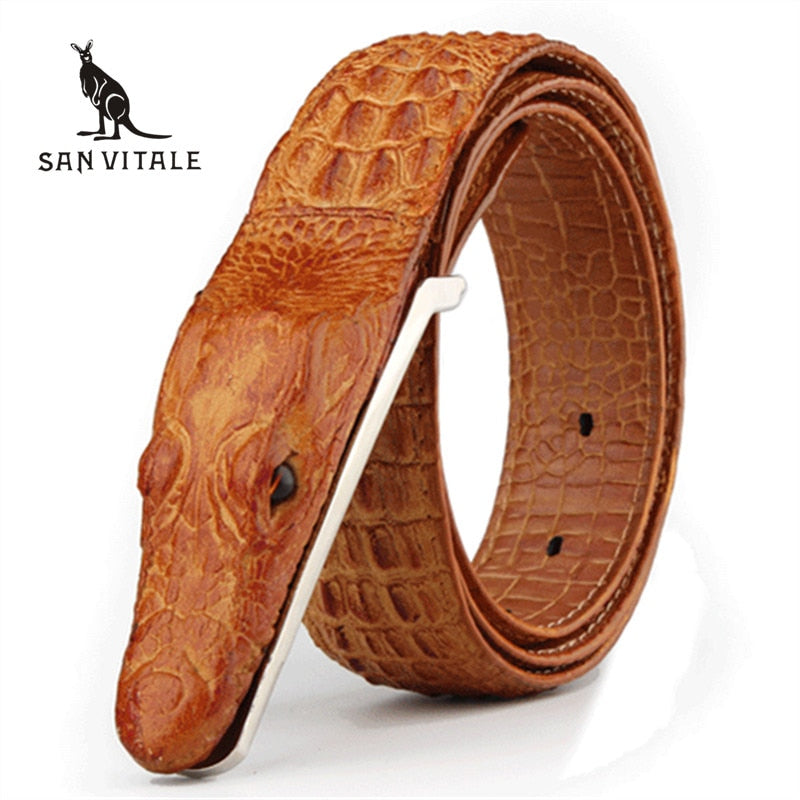 "Better Than His Old One" Croc-Embossed Belt
