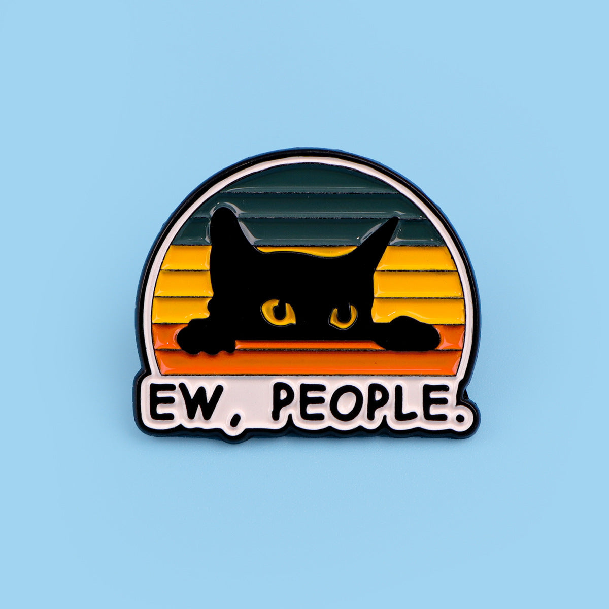 Cartoon Cute Black Cat Accessories Badge - Pins