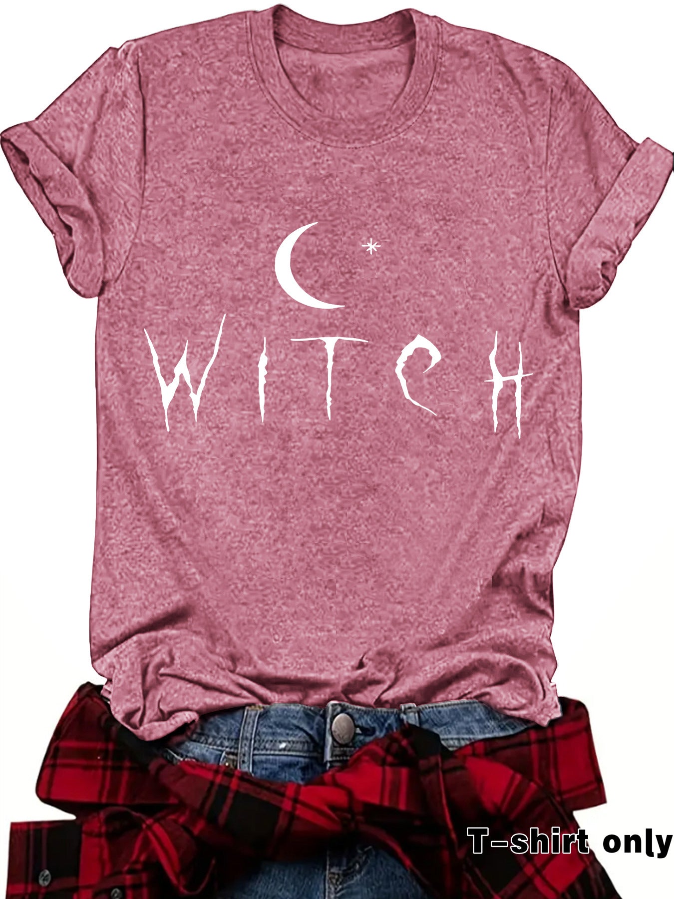 WITCH Moon Printed Short Sleeves