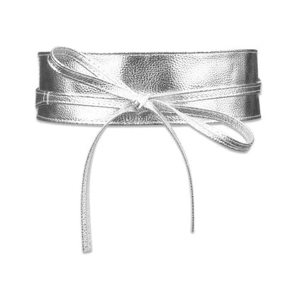 Women Belt for Dress Leather Bowknot Wide Belts Simple Wrap Waistband Coat Corset Designer Luxury Brand  Waistbelt