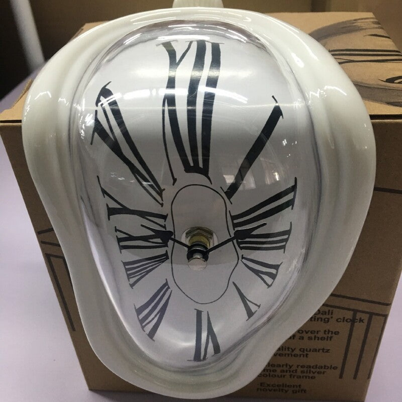 Twisted Corner Clock  - Warp Wall Clock