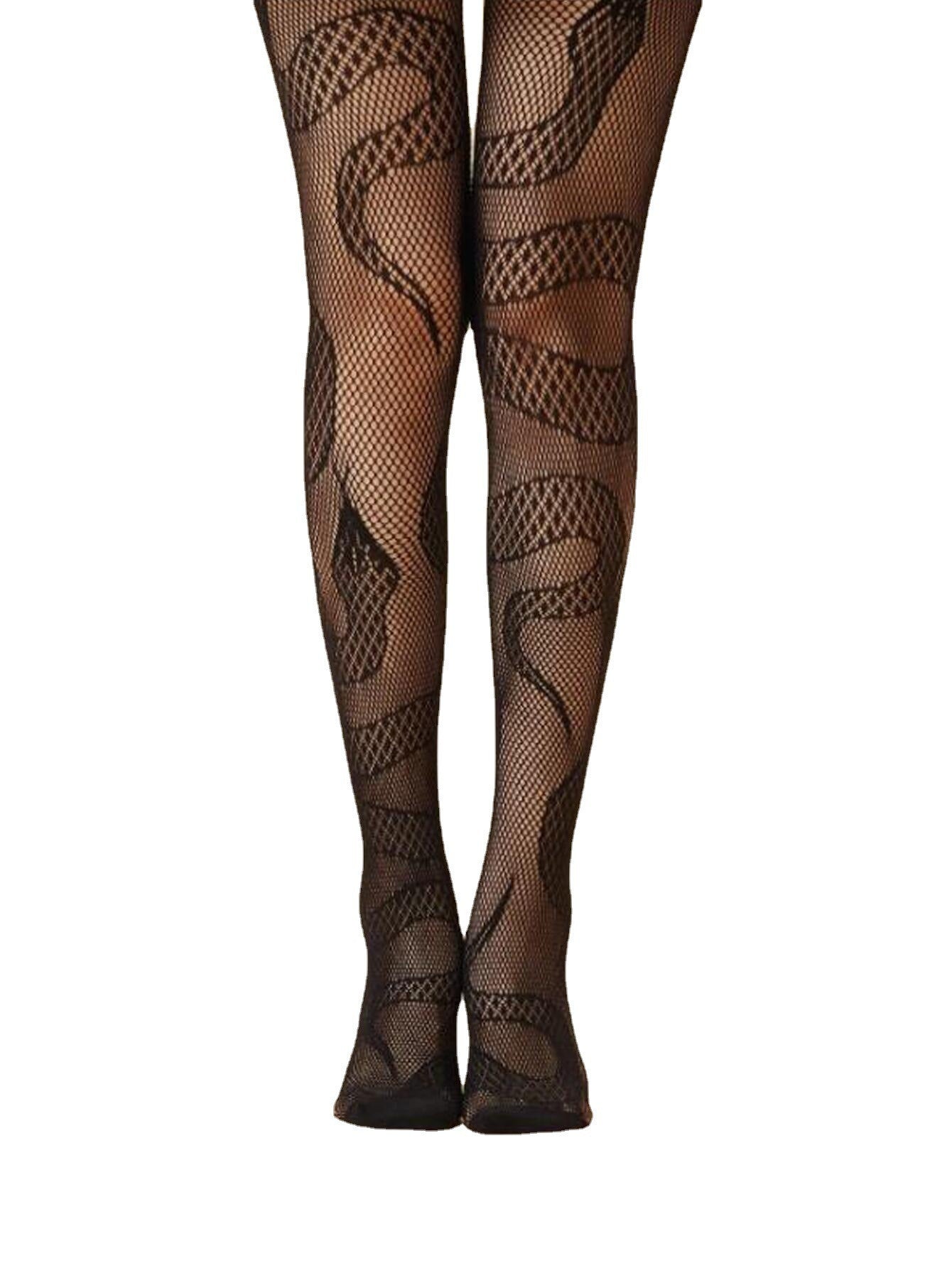 Snake Charmer Mesh Stockings