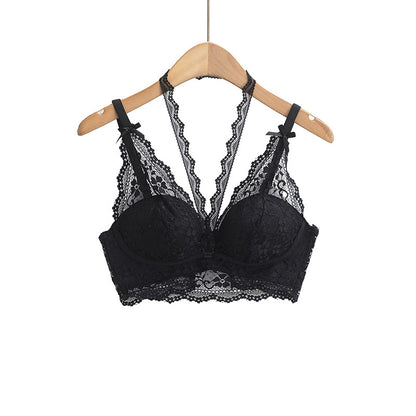 Lace neck and strapless strap