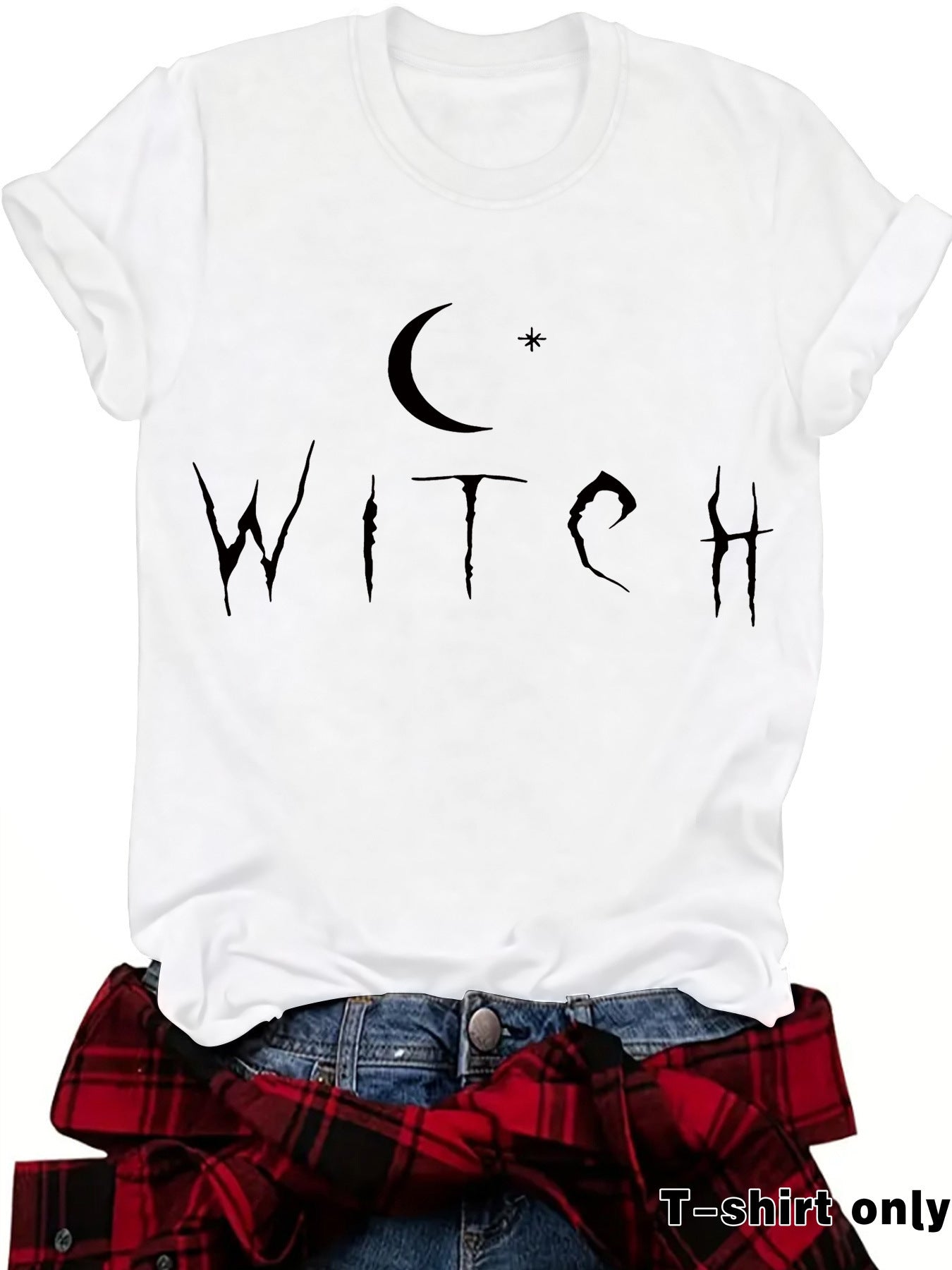 WITCH Moon Printed Short Sleeves