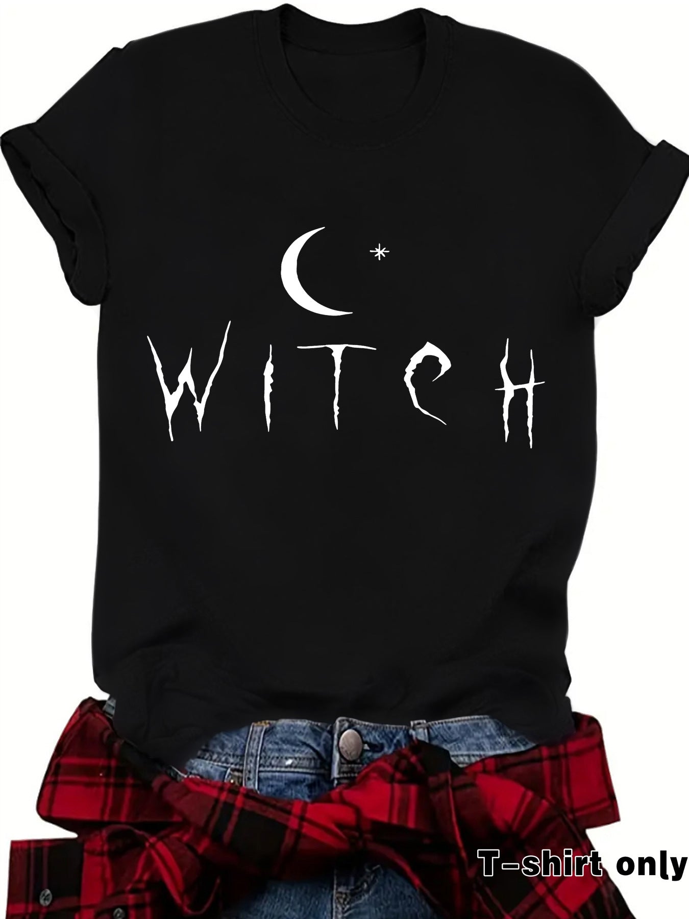 WITCH Moon Printed Short Sleeves