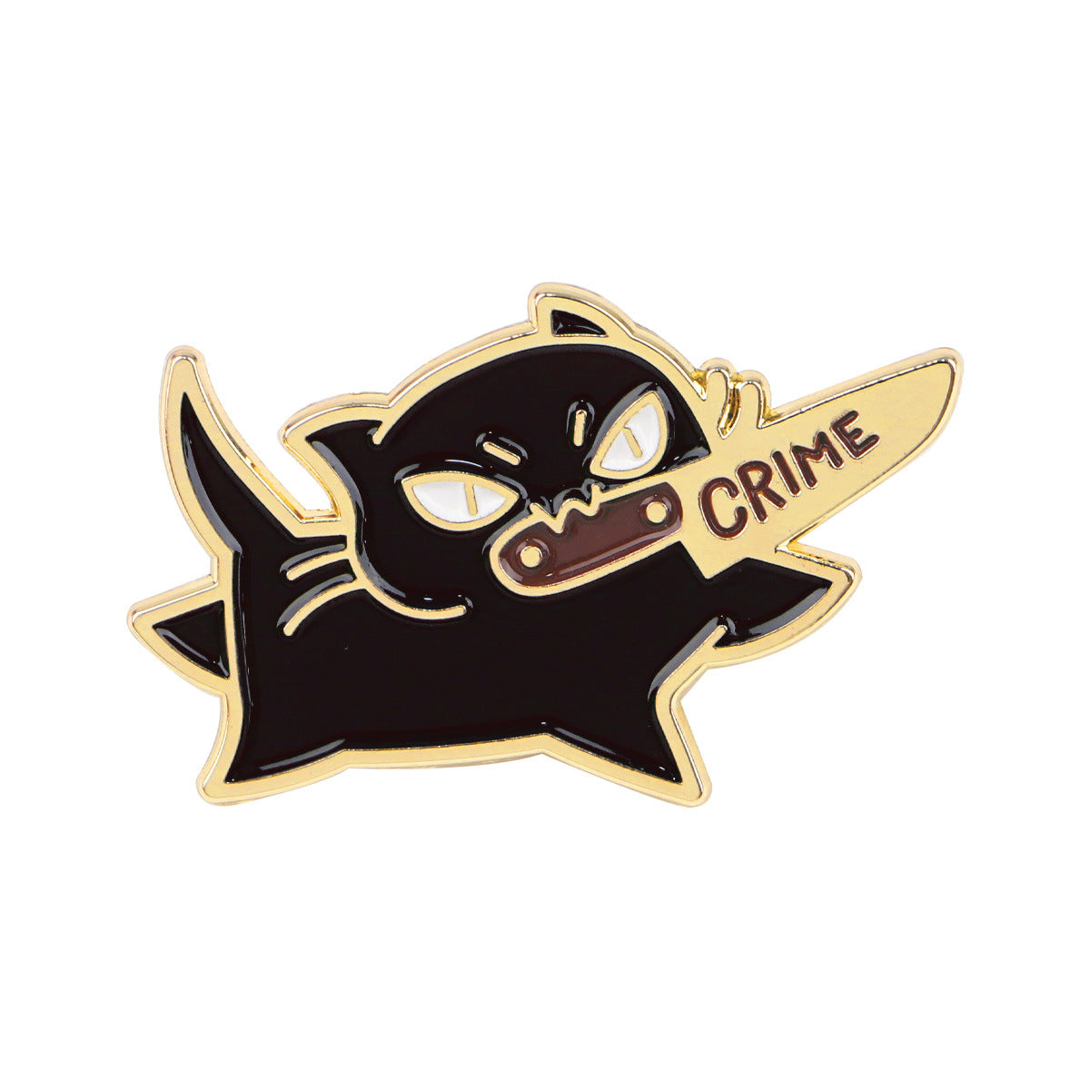 Cartoon Cute Black Cat Accessories Badge - Pins