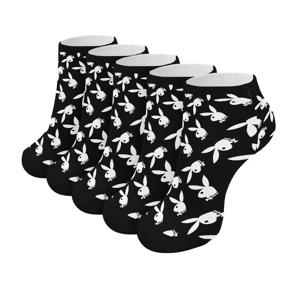 Playboy Ankle Socks (5 Pairs) The Sexiest Sweat-Proof, Odor-Proof, Breathable Socks Ever Made