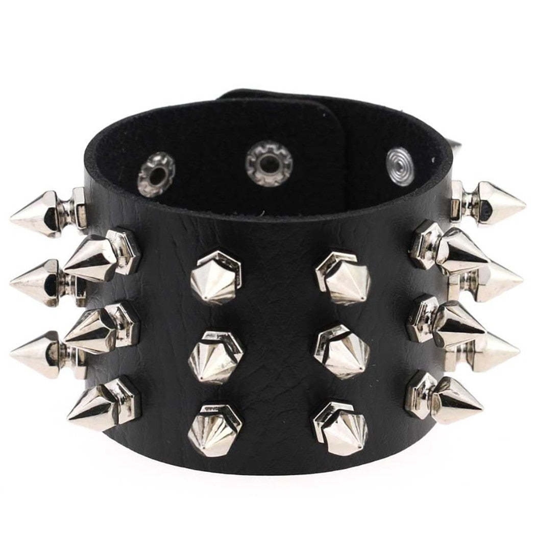 Stud Leather Cuff