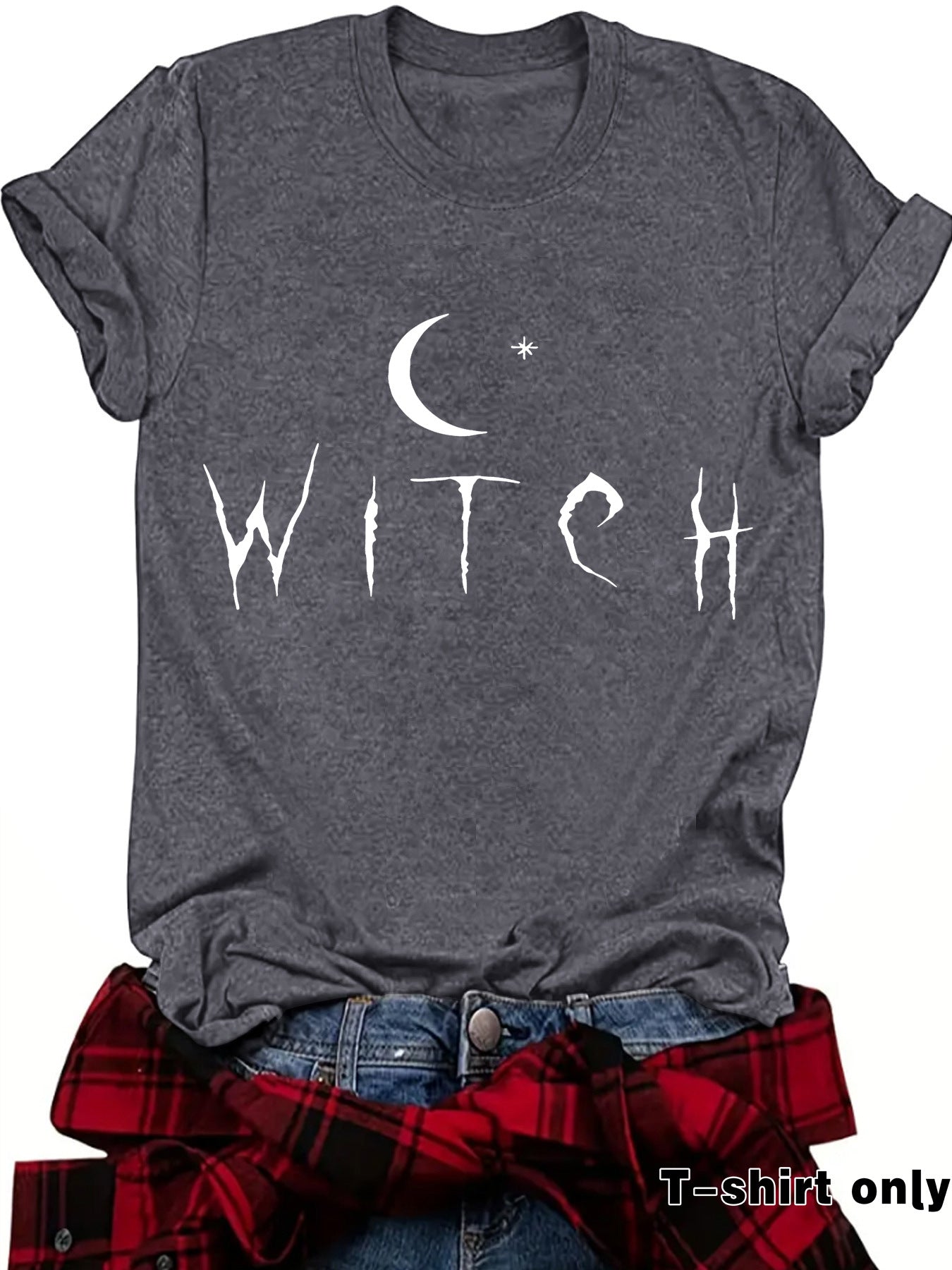 WITCH Moon Printed Short Sleeves