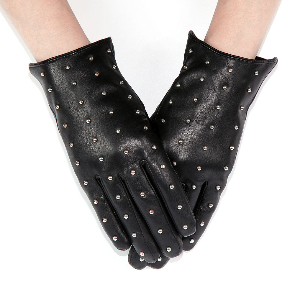 Genuine Leather Women's Winter Gloves - Warm & Stylish