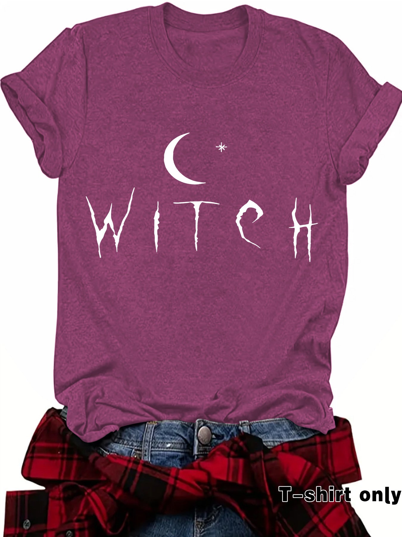 WITCH Moon Printed Short Sleeves