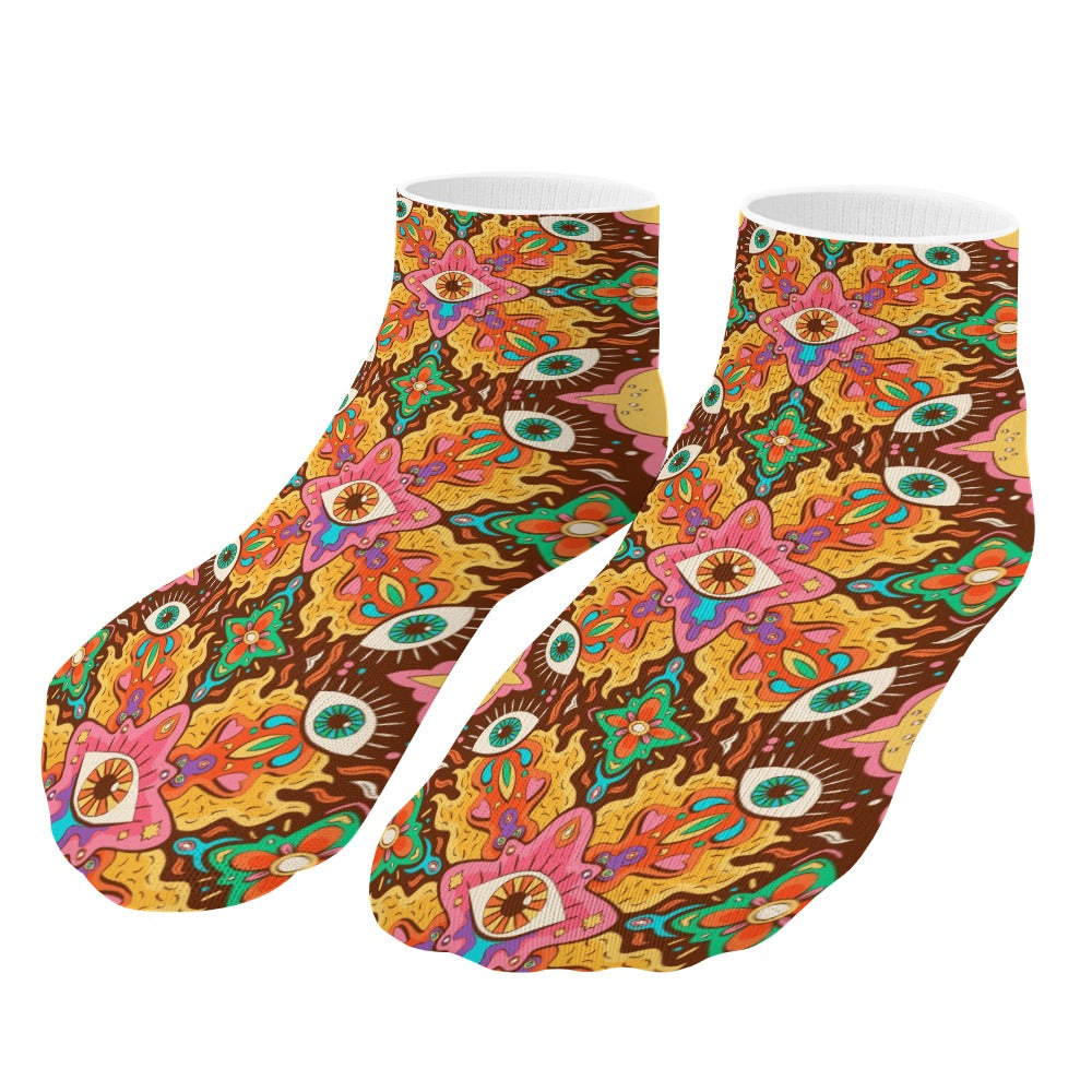 The Perfect Music Festival Ankle Socks (5 Pairs)  Sweat-Proof, Odor-Proof, Breathable 4th Dimensions Beings Socks