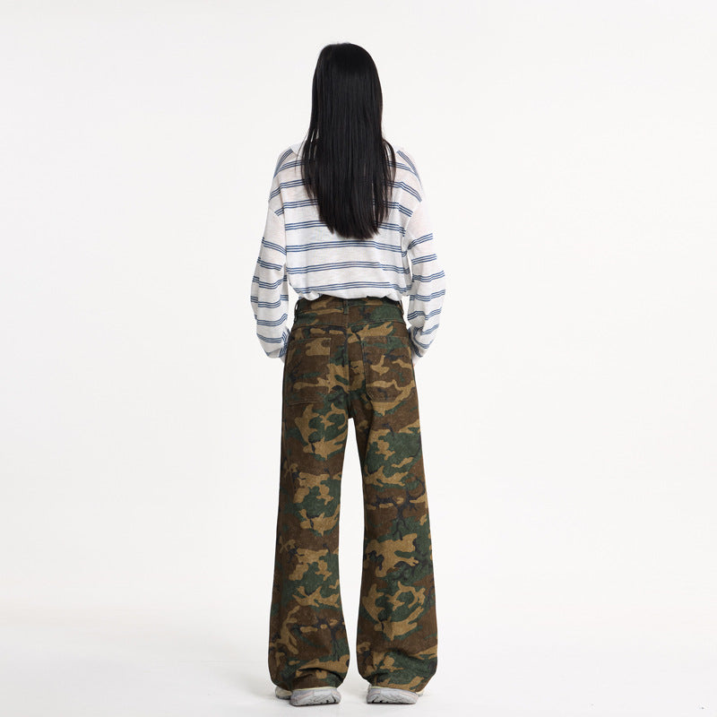 Camouflage Combat Flare Pants – Street-Ready Swagger