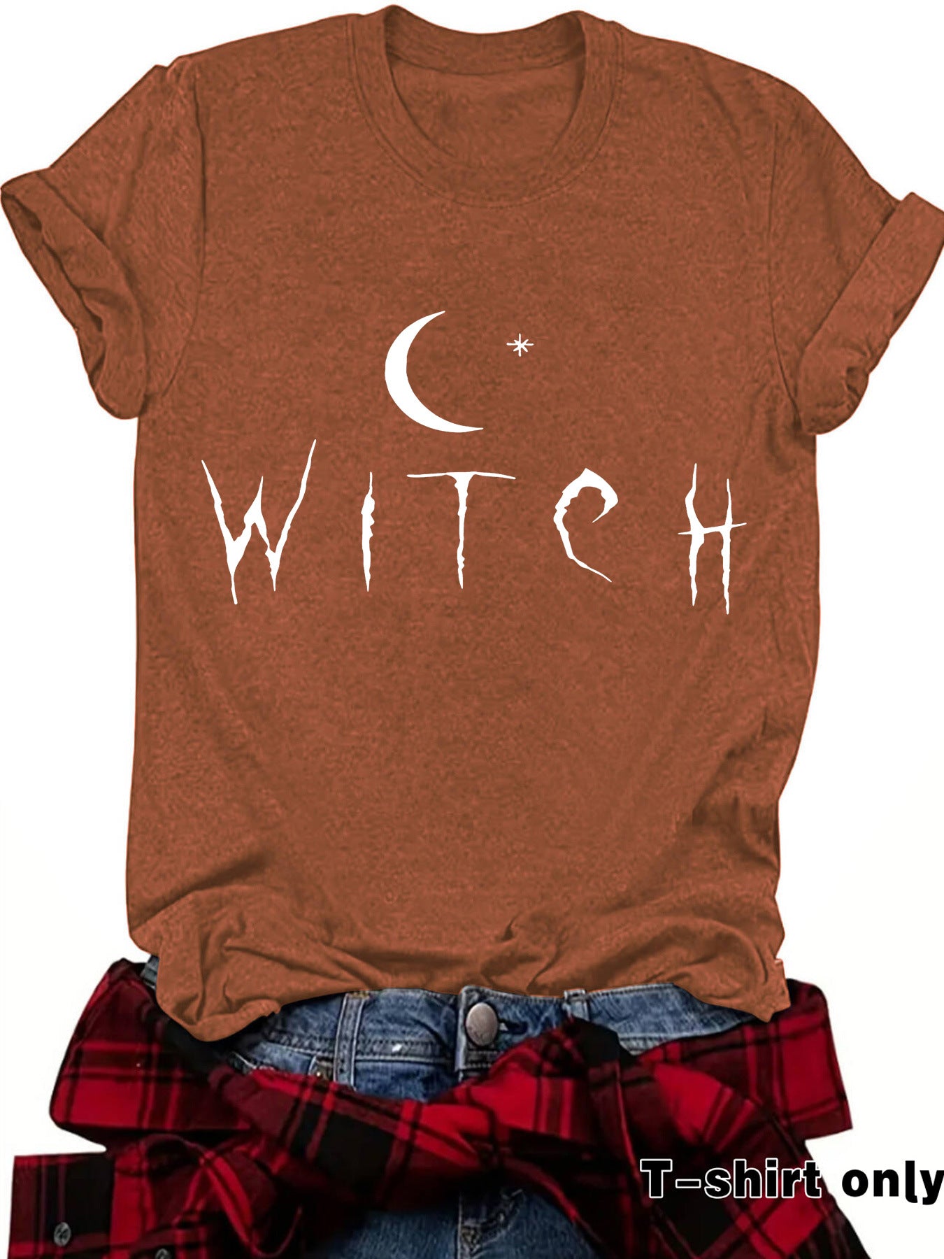 WITCH Moon Printed Short Sleeves