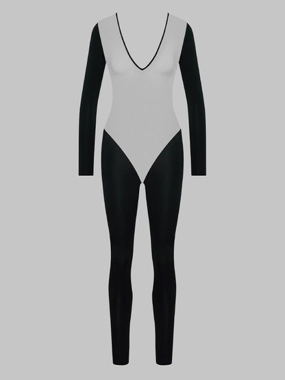Leopard Veil Sheer Jumpsuit Set