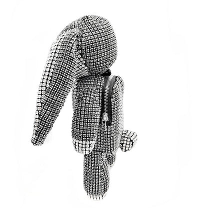 Fashion cartoon cute bunny diamond bag diamond handbag coin key handbag
