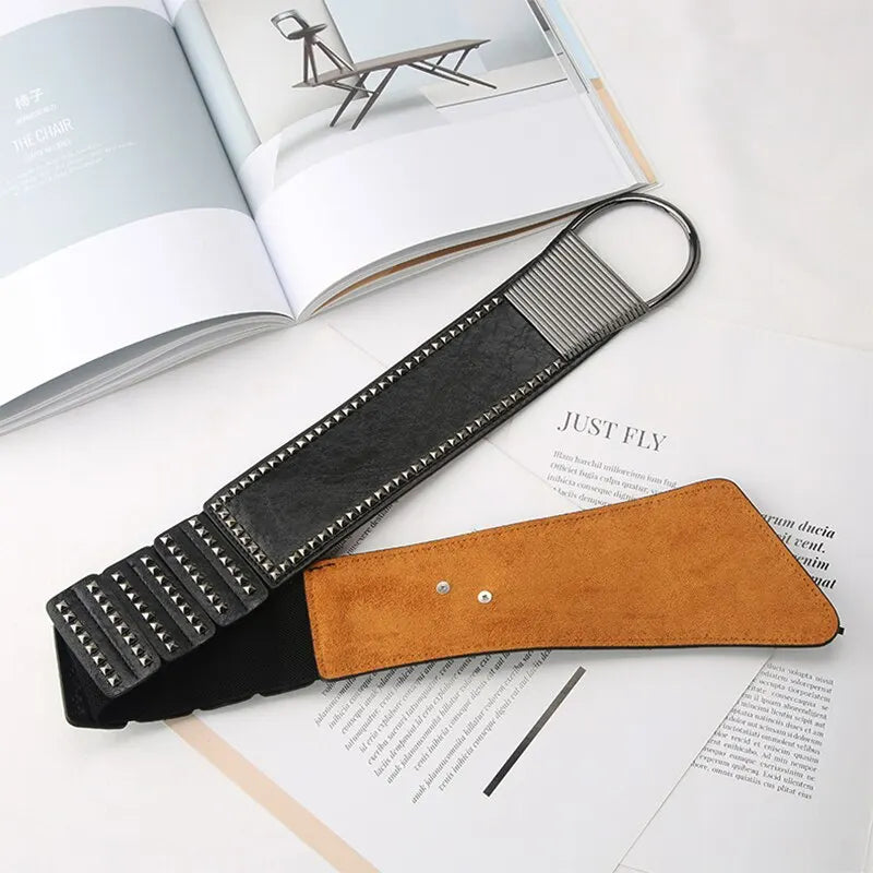 No Limits Wide Faux Leather Belt