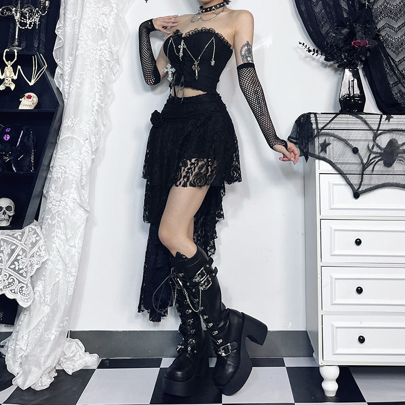 Cross Chain Corset Bodysuit