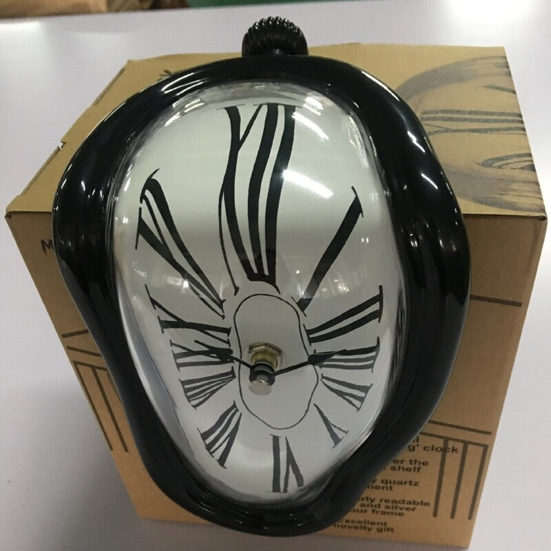 Twisted Corner Clock  - Warp Wall Clock