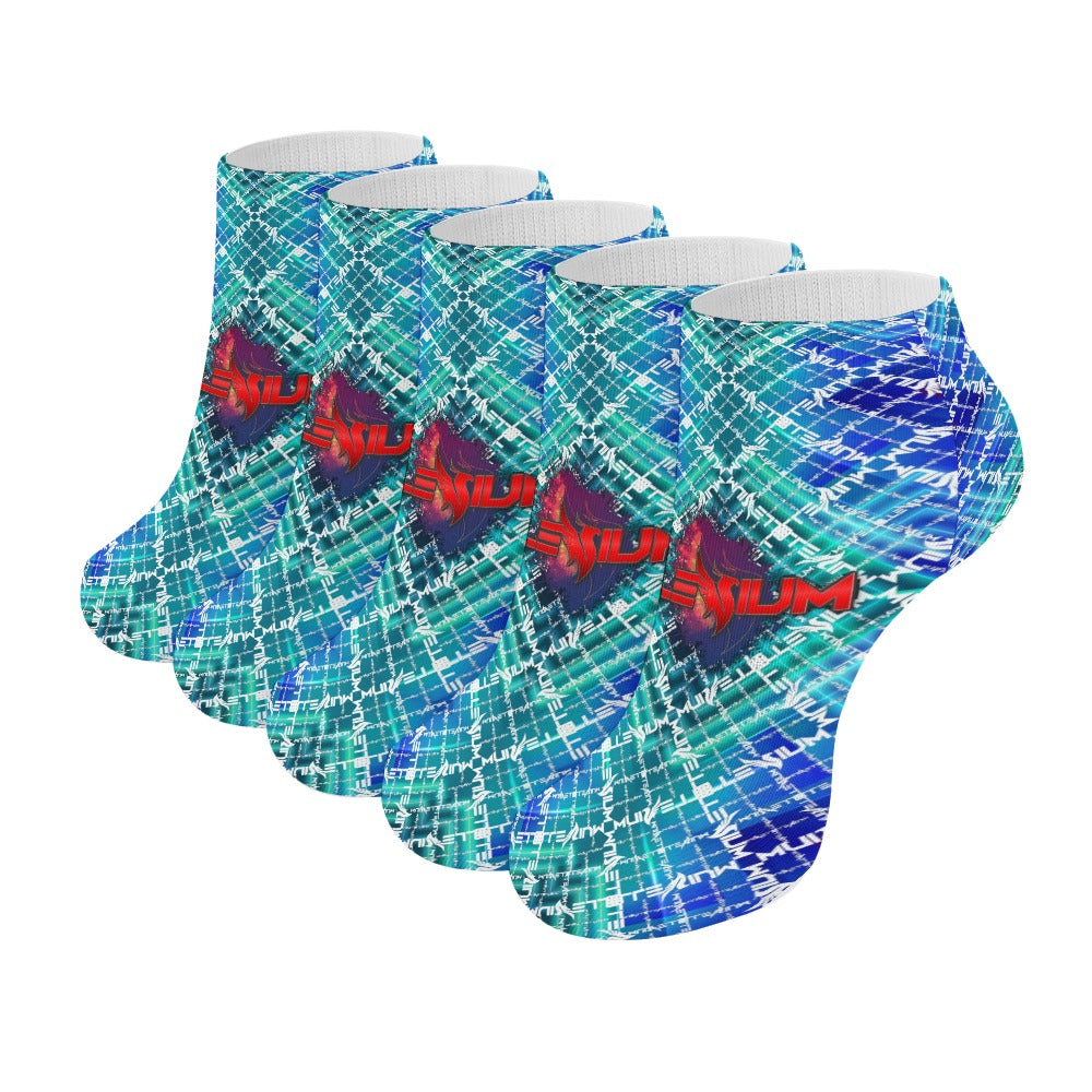 Illenium Ankle Socks (5 Pairs) Sweat-proof, Odor-proof, Breathable