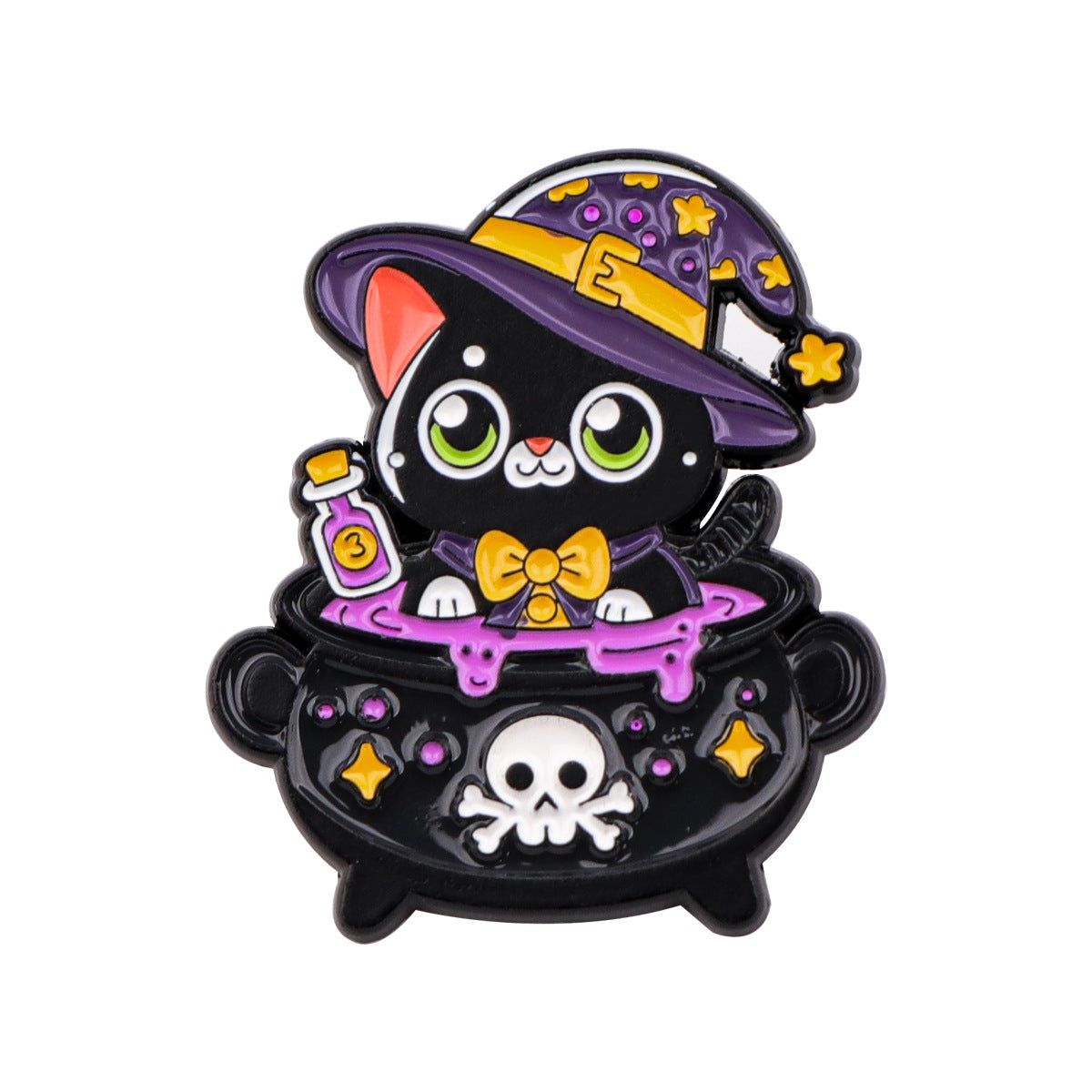 Cartoon Cute Black Cat Accessories Badge - Pins