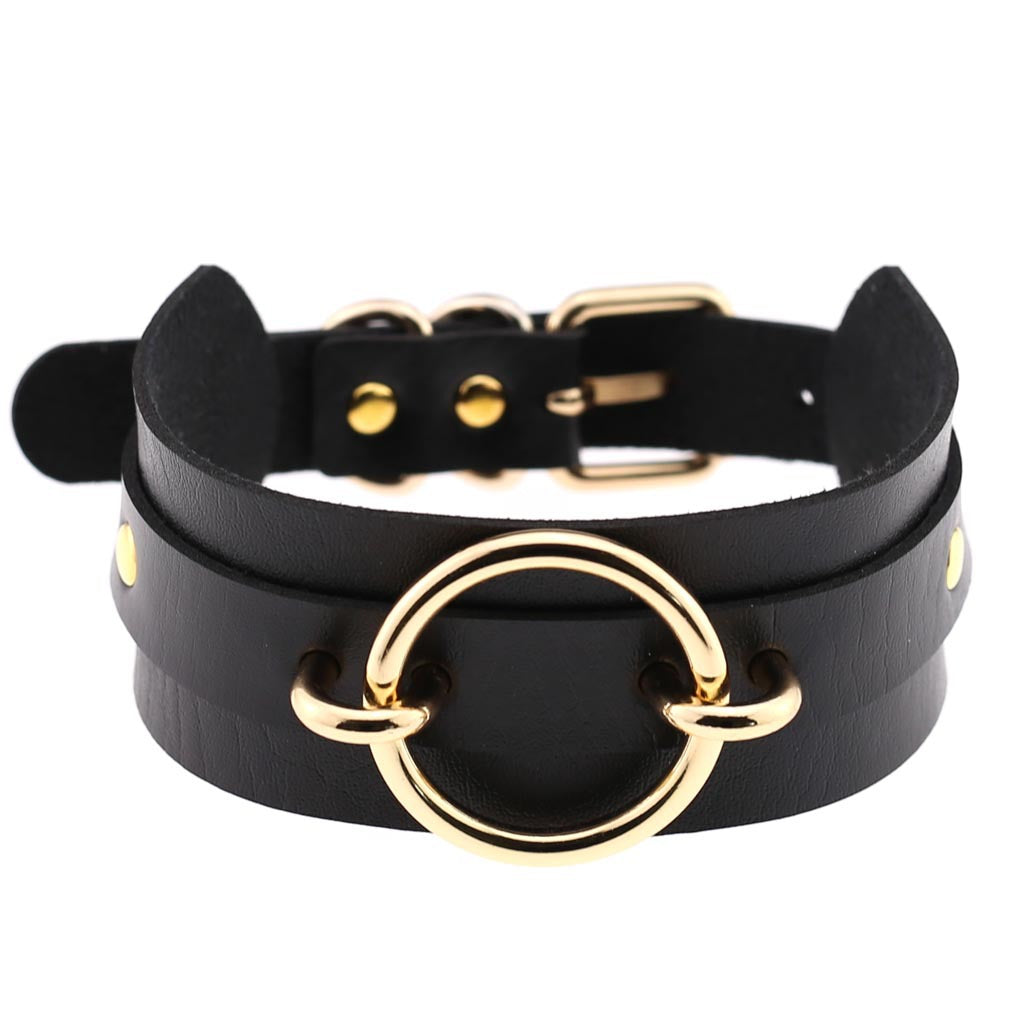 Oath Ring Leather Collar